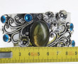 Important bracelet manchette en argent 9
