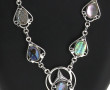 Collier en argent 925ème et nacre d'orme
