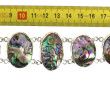 Bracelet ligne en argent 925ème et nacre