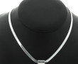 Collier en argent 925ème à maille plate,