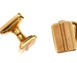 Paire de boutons de manchette en or jaun