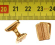 Paire de boutons de manchette en or jaun