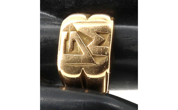 Chevalière en or jaune 18 carats, plus t