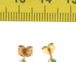Paire de puces d'oreilles en or jaune 18
