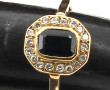 Bague en or jaune 18 carats, poinçon têt