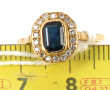 Bague en or jaune 18 carats, poinçon têt