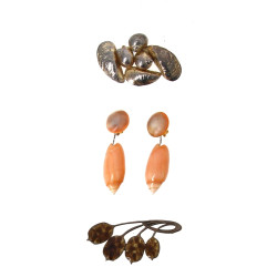 Lot de 3 bijoux fantaisie : une paire de