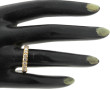 Demi alliance en or jaune 18 carats, poi