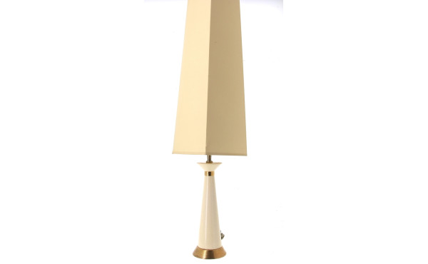 DRIMMER - Pied de lampe en faïence craqu