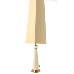 DRIMMER - Pied de lampe en faïence craqu