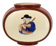 LONGCHAMP France - Important vase en faï