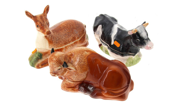 3 terrines en forme d'animaux, Michel Ca