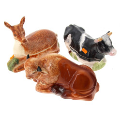 3 terrines en forme d'animaux, Michel Ca