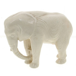 SAINT-CLEMENT - Eléphant, sujet en faïen