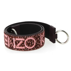 KENZO - Bandoulière de sac brodé rose su
