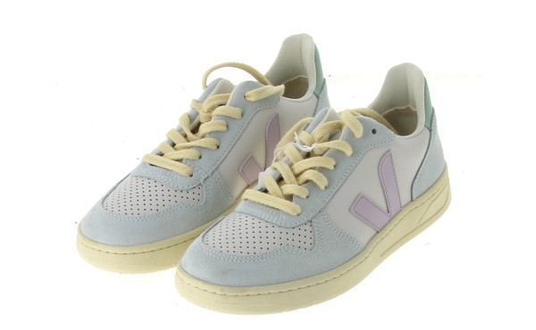 VEJA - Paire de baskets femme blanc, ble