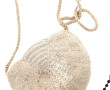 Petit sac de soirée perlé blanc ivoire, 