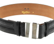 MAX MARA - Ceinture femme en cuir noir, 