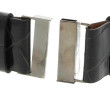 MAX MARA - Ceinture femme en cuir noir, 