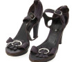 CELINE - Paire d'escarpins en cuir, coul