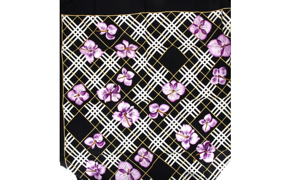 BURBERRY - Carré en soie décor floral su