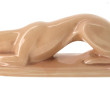 "Lévrier", sujet en porcelaine émaillée 