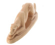 "Lévrier", sujet en porcelaine émaillée 