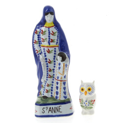 HB QUIMPER - "Ste Anne", statuette en fa