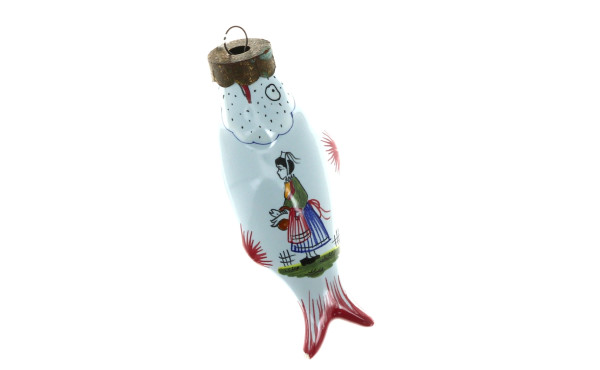 Boule de NOEL en forme de poisson en faï