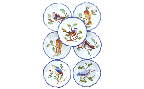 HENRIOT Quimper - 7 assiettes calottes e