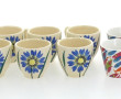HB QUIMPER - Décor "Bleuet" - 6 tasses à