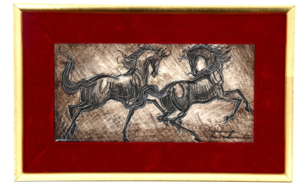 Jean-Claude TABURET (1926-2013) "Deux ch