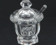 BACCARAT - Moutardier couvert et sa cuil