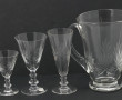 Eléments de service ancien en cristal : 