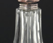 Salière et poivrière en cristal et métal