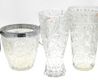 Seau à champagne en cristal moulé, col e