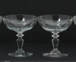 4 coupes à champagne anciennes en verre 