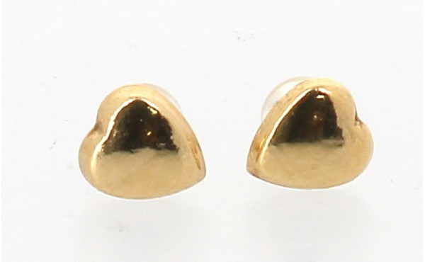 Paire de petites BO en or jaune 18 cts (