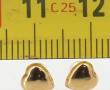 Paire de petites BO en or jaune 18 cts (
