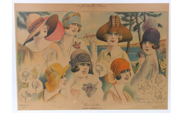 MODES DE PARIS - Gravure de mode ancienn