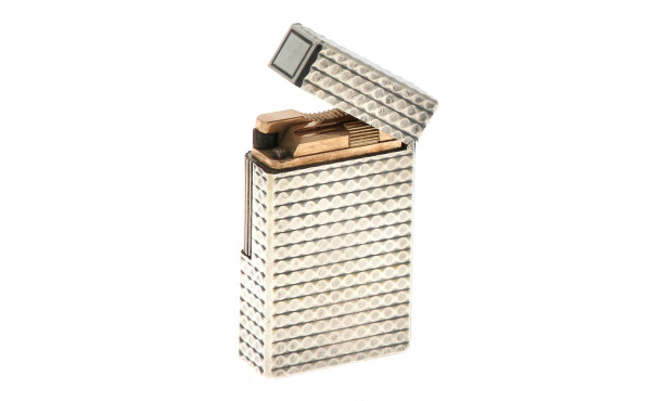 DUPONT - Briquet en métal argenté, non m
