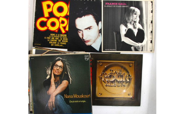 Lot de disques 33 tours années 80 dont j