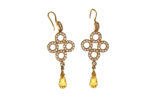 Paire de boucles d’oreilles en plaqué or