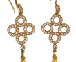 Paire de boucles d’oreilles en plaqué or