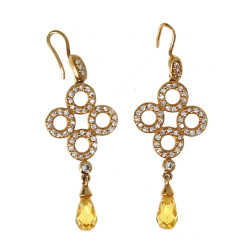 Paire de boucles d’oreilles en plaqué or