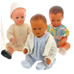 Trois baigneurs anciens marque Colin, SN