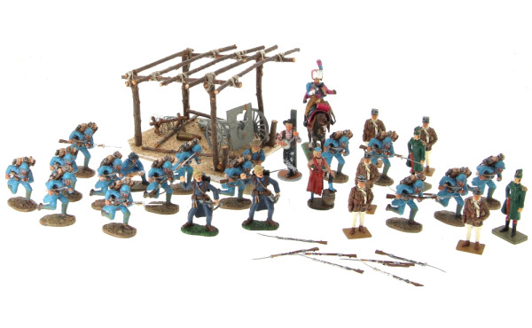 Lot de 28 soldats guerre 14/18 pour l'es