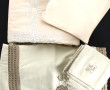 Deux nappes brodées avec serviettes asso