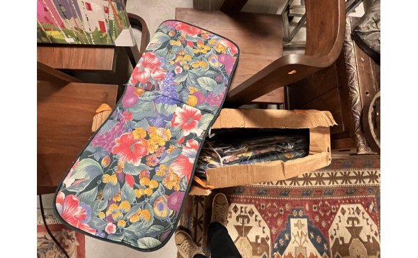 6 coussins de chaise de jardin, tissu fl