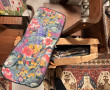 6 coussins de chaise de jardin, tissu fl